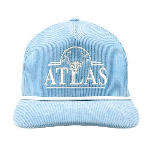 Premier Lacrosse League New York Atlas Faded Corduroy Hat Faded Blue/White