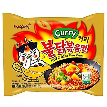 Samyang Hot chicken stir fried ramen noodle (Curry 10 pk)