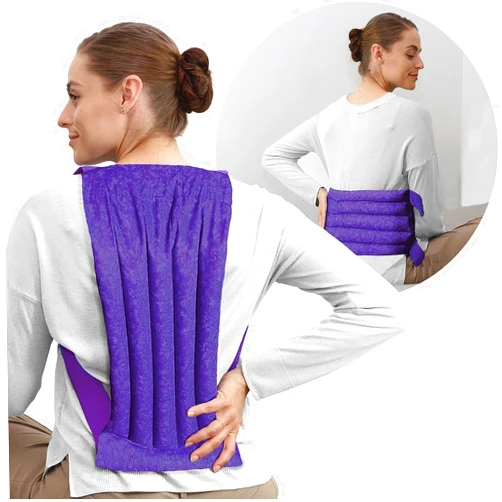 Nature Creation Reusable Heating Pad - Heating Pad for Back Pain Relief and Sore Muscles - Spine Microwavable Heat Pad - Portable Heating pad, Microwavable Heating Pad - 1 Pack - Purple Marble