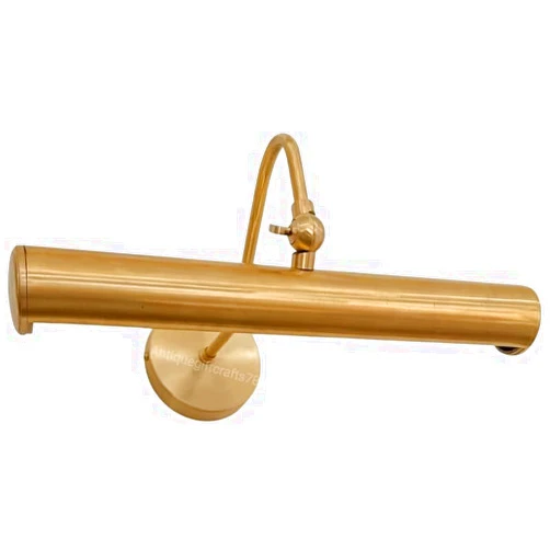 ELUMINA HOME DECOR Antique Picture Light & Painting Light Wall Mount Adjustable Modern Hardwired Brass Gallery Light Fixture for Artwork, Mirrors, Picture Frames & Wall Decor (Brushed Brass, 10 Inches)