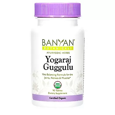 Banyan Botanicals Yogaraj Guggulu - USDA Organic - 90 Tablets - Ayurvedic Herbs for Pain in The Muscles, Nerves & Joints*