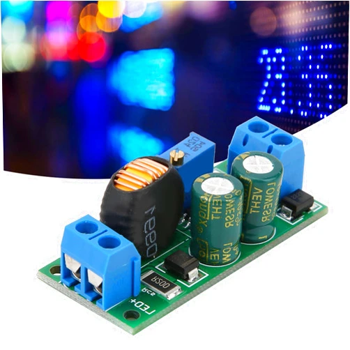 FAUOSWUK LD48AJTA LED Driver Board 72W DC 6 to 50V Step Down Power Supply Module 1 to 3A LED Driver Module PWM Controller DC DC Step Down Constant Current Converter (H 3A 8-16V with