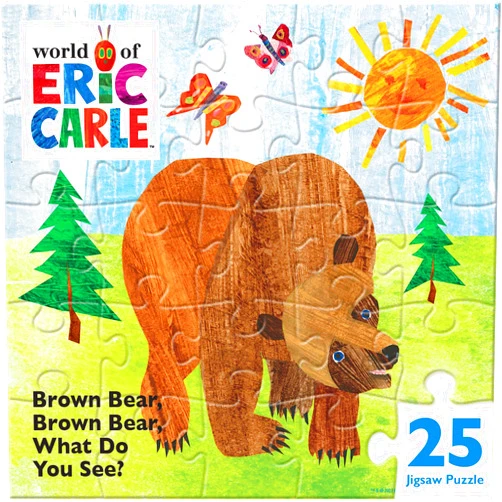 MasterPieces World of Eric Carle - Brown Bear 25 Piece Jigsaw Puzzle