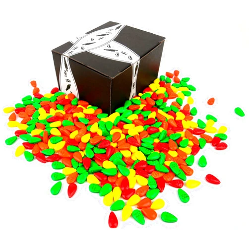 Black Tie Mercantile Cry Baby Tears Coated Extra Sour Candy, 1 lb Bag in a BlackTie Box
