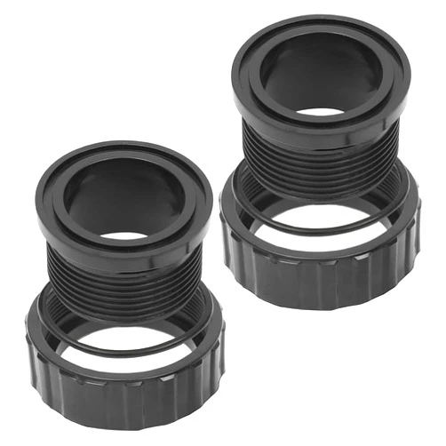 TonGass (2-Pack, Black) SP1500UNPAK2 Socket PVC Quick Connect Union for 1-1/2-Inch PVC Pipe (1.9 Inch outside DIA.) Fit for Hayward Perflex Extended-Cycle DE, Power-Flo Matrix 1 1/2 PVC Pool Fittings