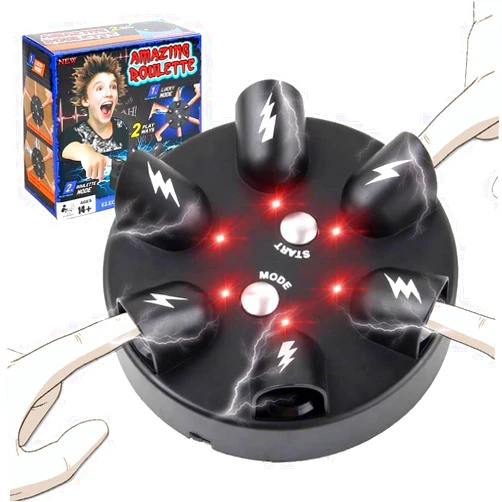 YEIBOBO ! Shock Roulette Party Game, Electric Game of Chance, Interesting Party Game Toy, Finger Shock Game Party Favor Gift for 2-6 Palyers