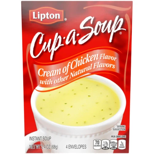 Lipton Cup-a-Soup, Cream of Chicken 4 ea (Pack of 2)