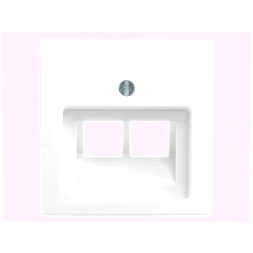 Busch-Jaeger 1753-0-0226 Double Cover UAE/IAE/ISDN Socket Busch-Balance SI Alpine White 1803-02-914