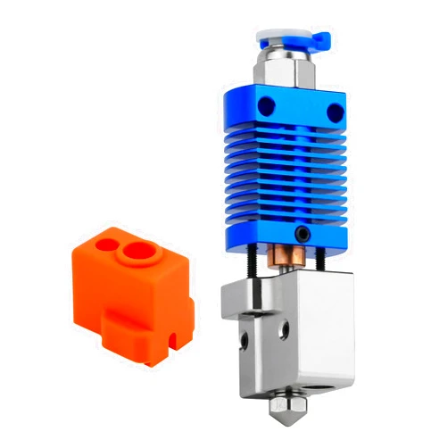 POLISI3D Upgrade All Metal Ender 3 Volcano Hotend High Flow High Speed, Bimetal Heatbreak Plated Copper Heater Block Non-Stick Nozzle for Ender 3 V2 Pro Ender 5 CR10 S4 S5 3D Printer