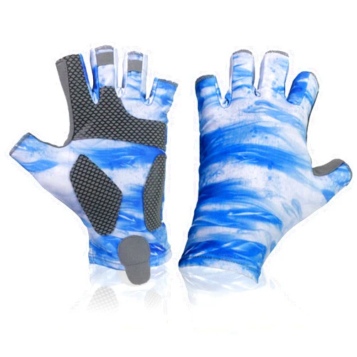 DUFFOBAN Fingerless Fishing Gloves, Men&Women, Sun Protection Gloves, UPF 50+ Sun UV Protection Gloves, Kayaking, Sailing, Rowing, Fly Fishing