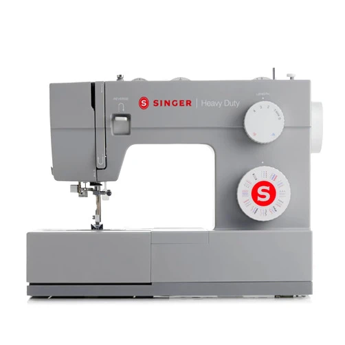 SINGER Heavy Duty 4432 (Grey) High Speed Sewing Machine +Accessory Kit | 32 Built-In Stitches Deliver 110 Stitch Applications | 50% More Power for Thick Fabrics, 1100 Stitches/Min, 1-Step Buttonhole