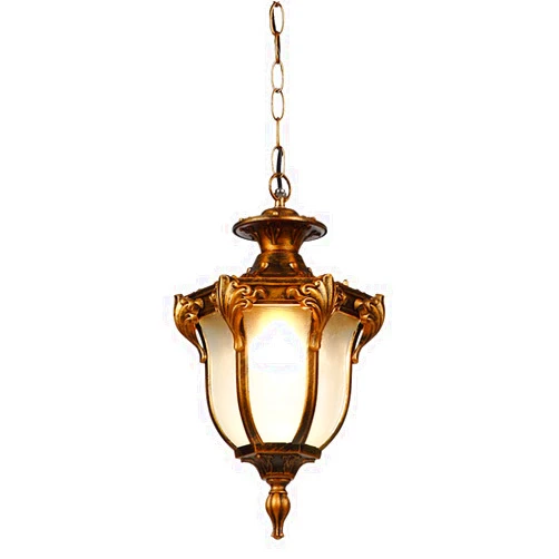 EYBOPB SLAWA Outdoor Pendant Lights, 1-Light 13 in Vintage Exterior Hanging Lantern Fixture, Glass Exterior Pendant Lamp Aluminum Waterproof IP54 for Porch, Patio, Entryway, Bronze