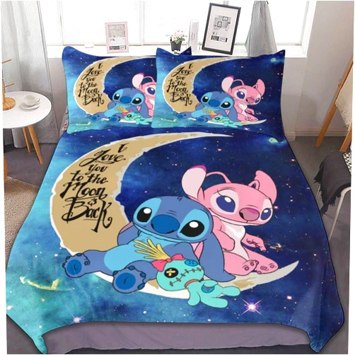 MSLuLa Cartoon Bed Duvet Cover Cute Kids Adults Bedding Sets Anime 3D Printed Lightweight 3 Pieces Comforter Cover Sets with 1 Duvet Cover and 2 Pillow Cases, Queen