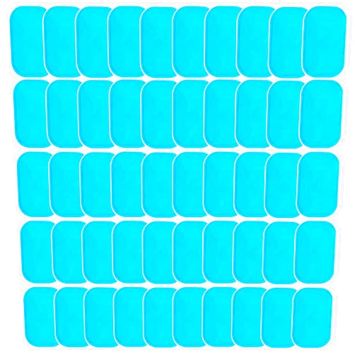 KASBEE ABS Gel Pads, 50PCS Muscle Stimulator Pads Replacement for Ultimate Muscle EMS Toner Abdominal Belt Belly Thigh Flab Arm Leg Waist Workout Trainer Machine