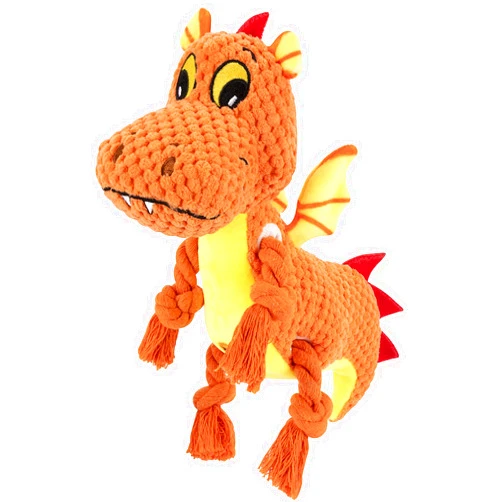 HABAGOU Stuffed Dog chew Toys，Dog Toys for Small Medium Dogs, Squeaky Plush Dog Chew Toys for Boredom , Durable Tough Rope Toys for Puppy Pet , Funny Dog Toys for Teeth Cleaning