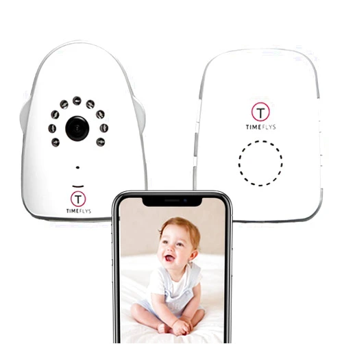TimeFlys Smart Baby Monitor with Audio and IP Cam, WiFi Pet Camera Video Indoor, IP Camera, Home Security Camera,Night Vision, Two-Way Audio,Up to 2000 Feets
