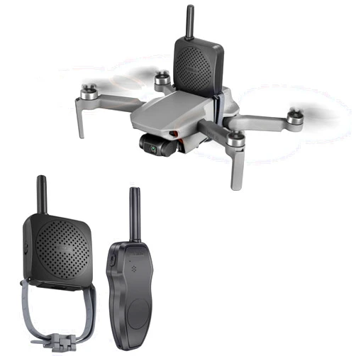 Gaekol Mini Drone Speaker, Portable Megaphone 1000M Interference-Free Long Distance Microphone for DJI Mini 4 Pro/3 Pro/Mini 4K/Mavic 3 Pro/Mavic 2/Air 3 Drone Accessories