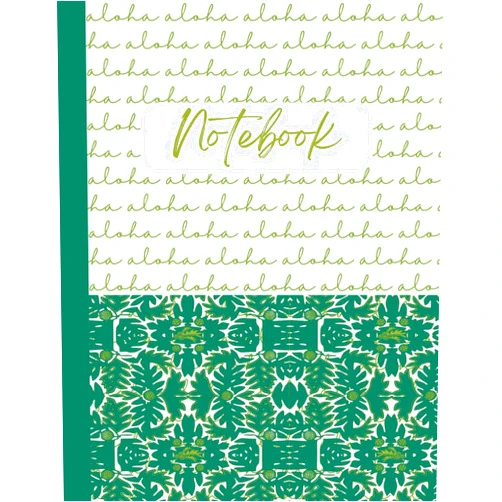 Dani Lei Martin Aloha Ulu Green Notebook