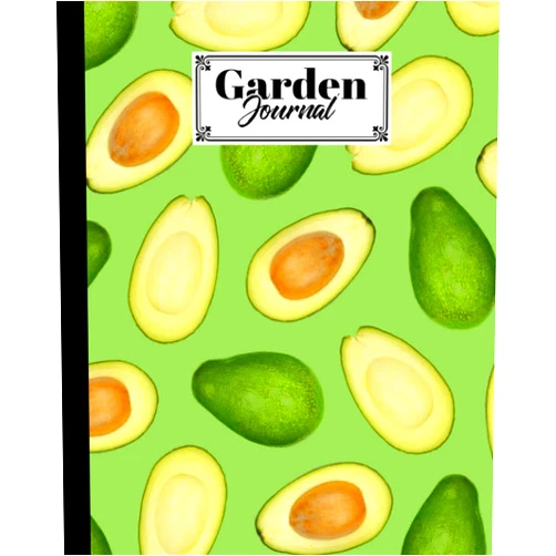 Eckehard Blank Garden Journal: Premium Avocado Cover Garden Journal, A Place To Organize, Plan, Record, and Dream About Your Vegetable Garden, 120 Pages, Size 8