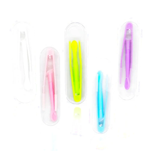 AEGYPIUS 5Pcs Colorful Contact Lens Remover and Inserter Tool Case Set,Contact Applicator with Soft Tip, Portable Contact Lens Stick Tool Case Set,for Contact Lens User(Inserter/Remover+Tweezer with Soft Tip)
