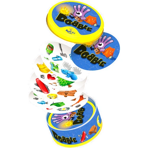 Asmodee | Dobble Camping | Card Game | Ages 6+ | 2-8 Players | 15 Minutes Playing Time