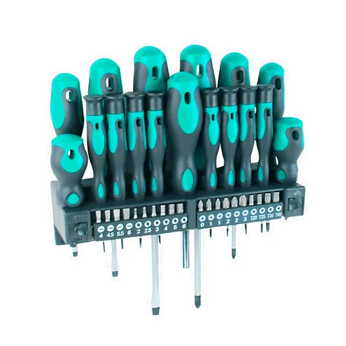 Mannesmann Brüder Mannesmann Werkzeuge M11415 Screwdriver and Bit Set 37-Piece