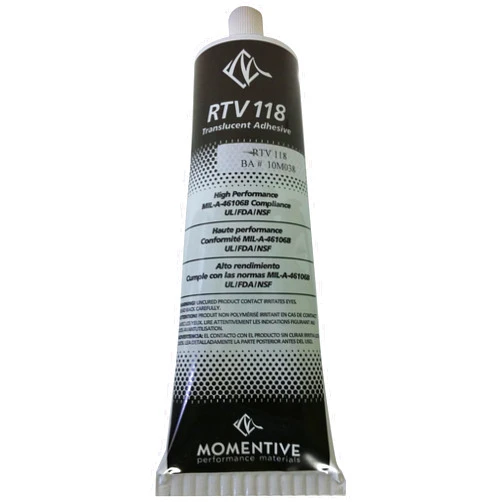 Momentive RTV118 One Part Silicone Sealant, 10.3 Ounce Caulker, Translucent