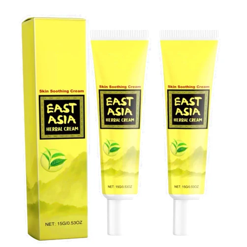 ZLSJJCLMZ Smiles and Joys East Asia Herbal Cream, Soothing and Relief Cream, Herbals Creams for Redness, Nourishing and Improve Skin Dryness and Discomfort, Suitable for All Skin Type (2pcs)