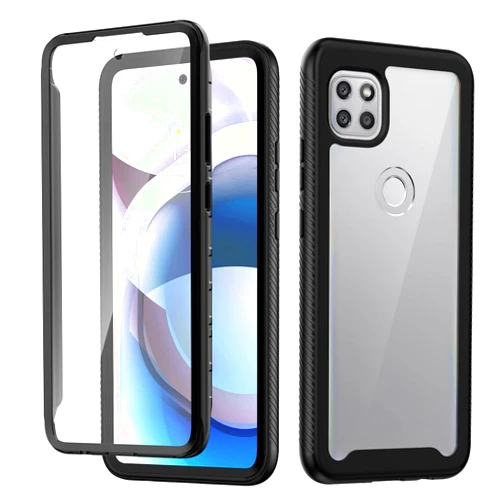 seacosmo for Moto One 5G Ace Case, Full Body Shockproof Cover [with Built-in Screen Protector] Slim Lightweight Heavy Duty Fit Bumper Protective Phone Case for Motorola Moto One 5G Ace