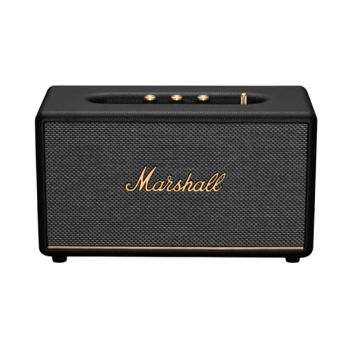 Marshall Stanmore III Bluetooth Home Speaker - Loud Stereo Sound with Bass and Treble Controls | Plug-in Powered | Record Player Compatible | RCA and 3.5 mm Aux Inputs - Black