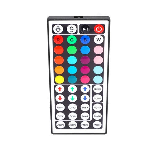 SUPERNIGHT 44 Key RGB LED Strip Light Remote Controller, IR Remote Controller Replacement for SMD 5050 3528 2835 RGB LED Light Strip Lights (1 Pack)