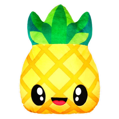 Scentco Pineapple Smillows - Scented Stuffed Plush Accent Throw Pillow, Room Decor, Gift for Kids