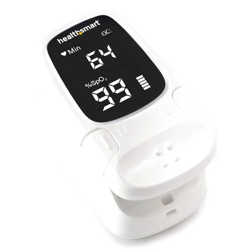 HealthSmart Digital Fingertip Sport Pulse Oximeter, Fast Results, Clinically Accurate, Easy-To-Read LED Display, Auto-Shutoff