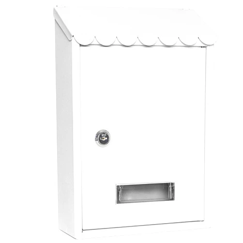 Jssmst Mailboxes Wall Mount with Key Lock – Jssmst Small Mail Boxes Horizontal, 12.2 x 8.3 x 3.05 Inch, white New