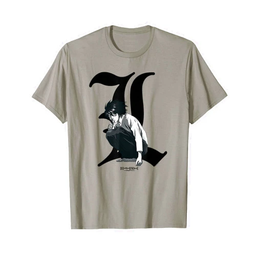 Death Note Old English L Anime T-Shirt