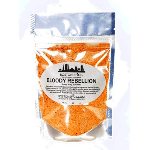 Boston Spice Bloody Rebellion Make The Best Gourmet Bloody Mary's Cocktail Drink Beverage Seasoning Mix Spice Blend Just Mix with Vodka Vegetable or Tomato Juice Lime 1/2 Cup Spice wt. 2.3oz/67g