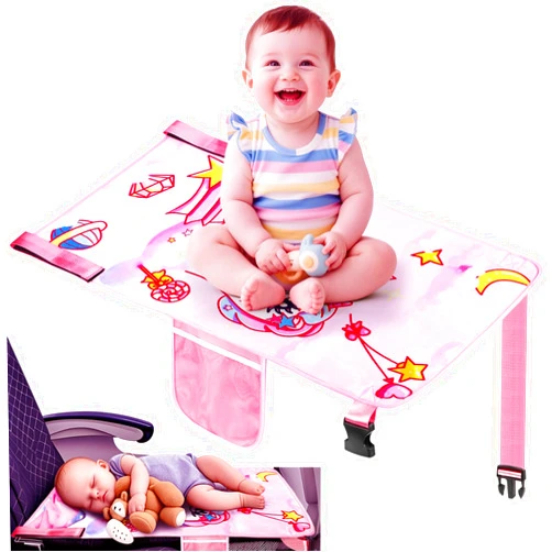 Hifezonker Toddler Airplane Bed, Toddler Airplane Travel Essentials, Plane Seat Extender for Kids, Portable Plane Travel Bed for Long Flight Flying