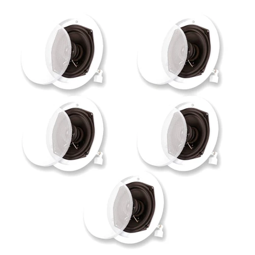Acoustic Audio by Goldwood R191 in Ceiling/in Wall 5 Speaker Set 2 Way Home Theater 1000 Watt New R191-5S