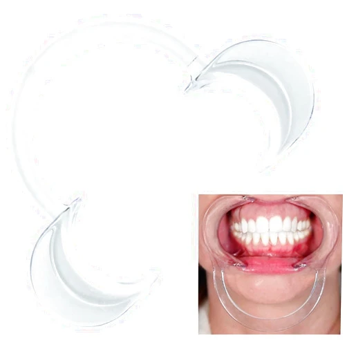 PlastCare USA 10 Large Dental Cheek Retractors for Teeth Whitening, Suction & Tooth Care: Professional Mouth Opener Supplies for Adults, Dentist Watch Game by PlastCare USA