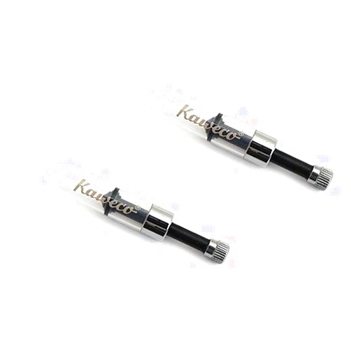 Kaweco Mini Converter Sport 2 Pack, Black/Clear, Writing Instrument