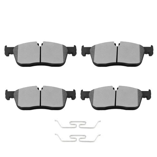 SCITOO D1838 Front Ceramic Brake Pads Sets w/Hardware Fit For Jaguar E-Pace, F-Pace, XE, XF, Land Rover Discovery Sport, Range Rover Evoque, Velar