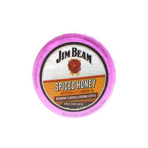 Jim Beam Spiced Honey Bourbon Flavored Single Serve Coffee, 18 cups
