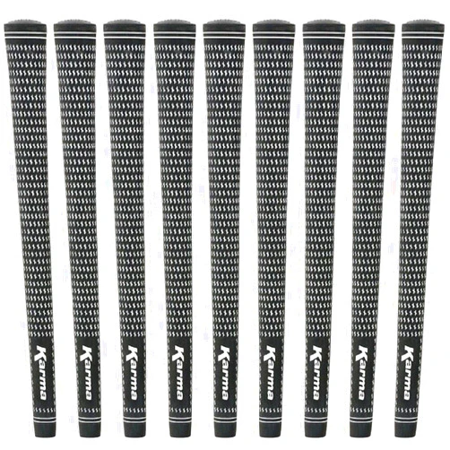 Karma Velour Golf Grips 9 Pack | Enough to Regrip Full Set of Irons & Wedges | Replace Worn Golf Club Grips, Save Strokes