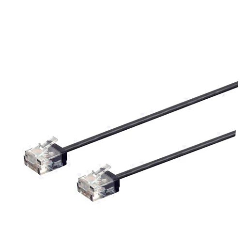 Monoprice Cat6 Ethernet Patch Cable - Snagless, 550MHz, UTP, 32AWG, 0.5 Feet, Black - Micro SlimRun Series