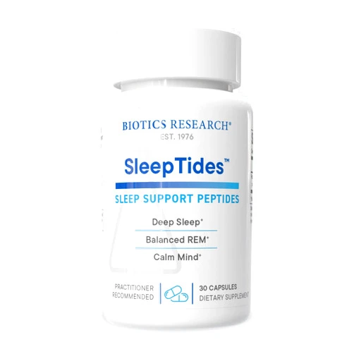 BIOTICS RESEARCH SleepTides™ Plant Peptide Sleep Support for Deep & REM Sleep, 30 Caps