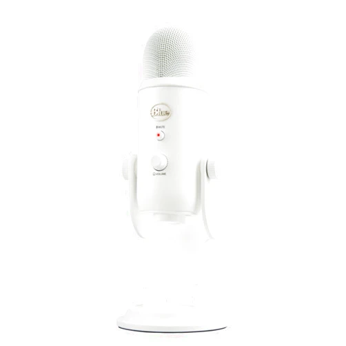 Logitech for Creators Blue Yeti USB Microphone for Gaming, Streaming, Podcasting, Twitch, YouTube, Discord, Recording for PC and Mac, 4 Polar Patterns, Studio Quality Sound, Plug & Play-Whiteout