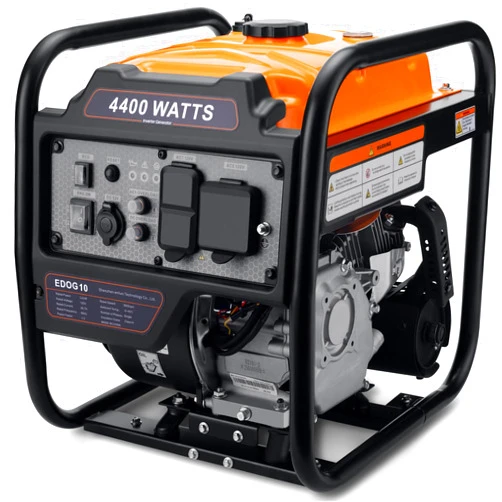 Oxseryn Power Equipment 4400 Watts Inverter Generator Gas Powered, Portable Open Frame Generator, Low Noise with ECO Mode, RV Ready, Emergency Home Backup