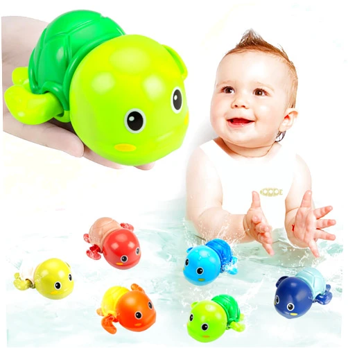 TOHIBEE Bath Toys, 6 Pack Swimming Turtle Baby Bath Toys for Toddler 1-3, Water Pool Floating Wind Up Toys for 1 Year Old Boy Girl Gifts, Infant Toddlers Kids Bathtub Toys