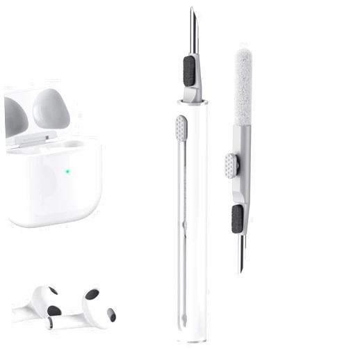 KUPOISHE Cleaning Kits for Airpods Pro 1 2 3 Multi-Function Cleaner Pen Soft Brush for Bluetooth Earphones Case Cleaning Tools for iPhone 16 15 Pro Max Lego Camera Lens (White).
