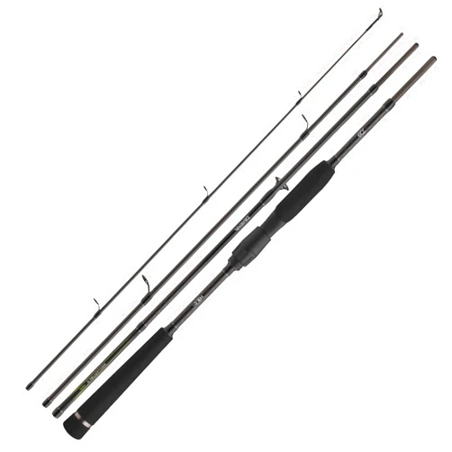 DAIWA Megaforce Travel, 7.38 ft, 0.25-0.88 oz, 4 Parts, Spinning Fishing Rod